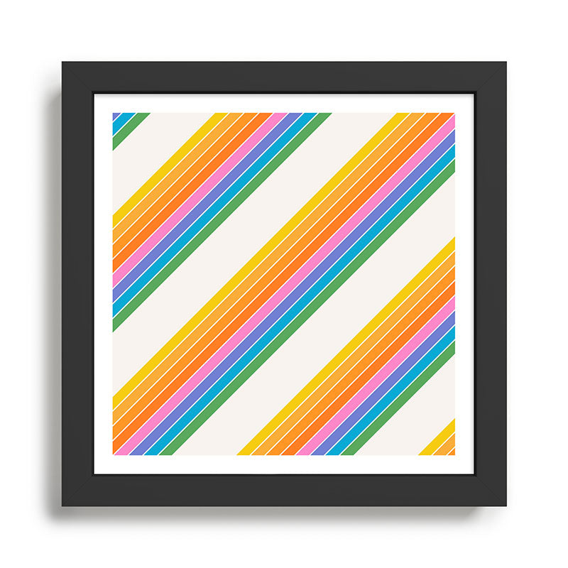 Candy Stripes - Rainbow Brites Framed Art Print Gallery Image 1