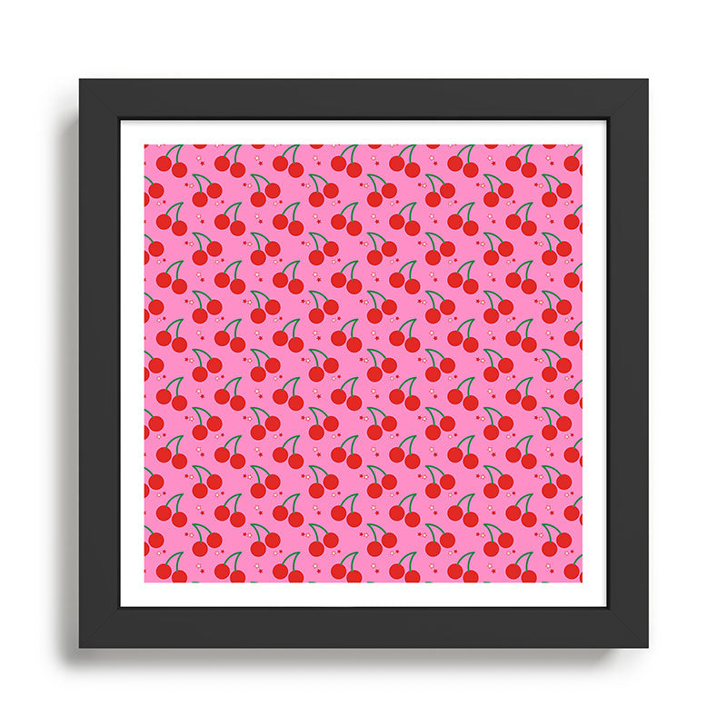 Cherry Bomb Pattern Framed Art Print Gallery Image 1