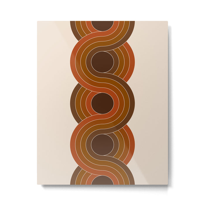 Cocoa Chain Metal Print Gallery Image 1