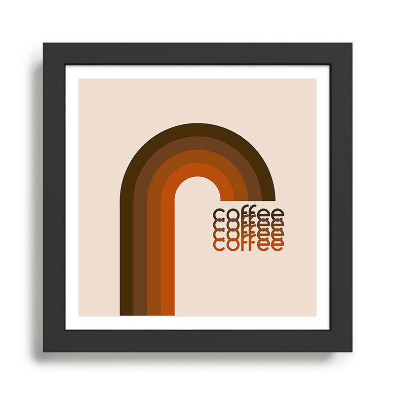 Cocoa Coffee Rainbow Framed Art Print Gallery Image 1