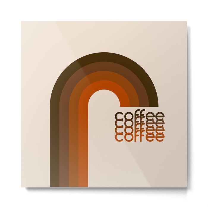 Cocoa Coffee Rainbow Metal Print Gallery Image 1