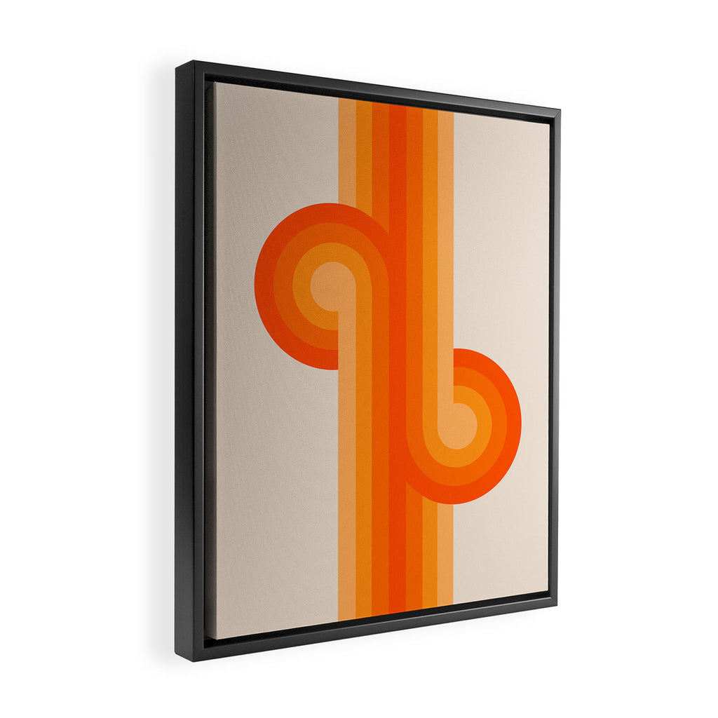 Creamsicle Knots Framed Canvas Print Gallery Image 2