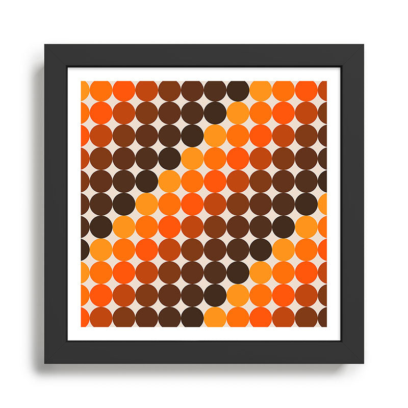 Dots - Golden Framed Art Print Gallery Image 1
