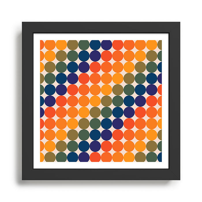 Dots - Saturated Spectrum Framed Art Print Gallery Image 1