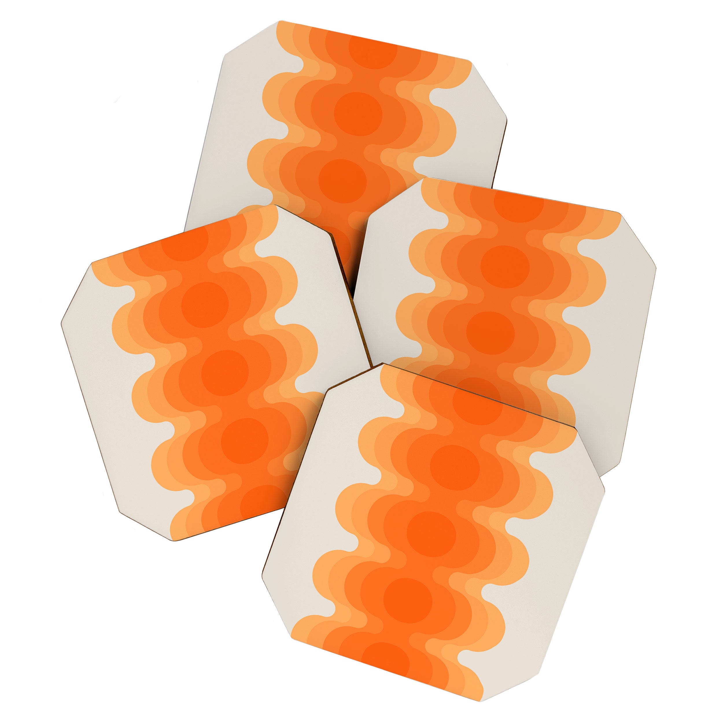 Echoes - Creamsicle Coaster Gallery Image 1