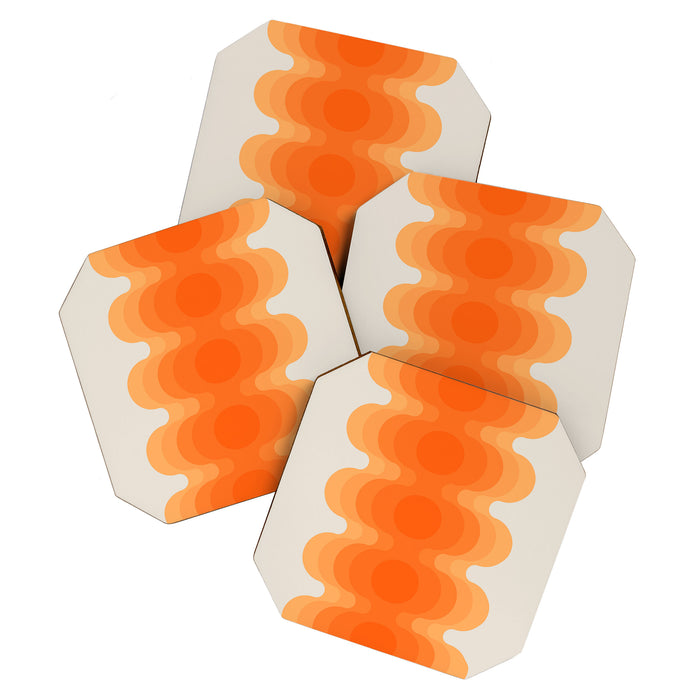 Echoes - Creamsicle Coaster Gallery Image 1