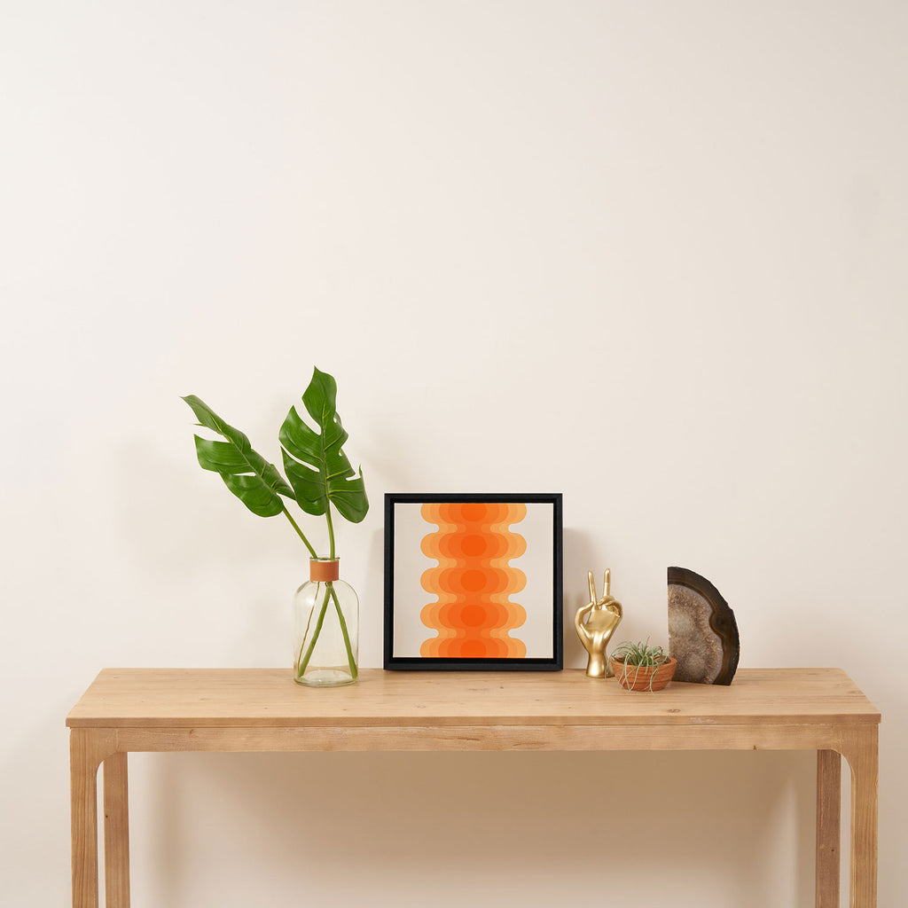 Echoes - Creamsicle Framed Canvas Print Gallery Image 3