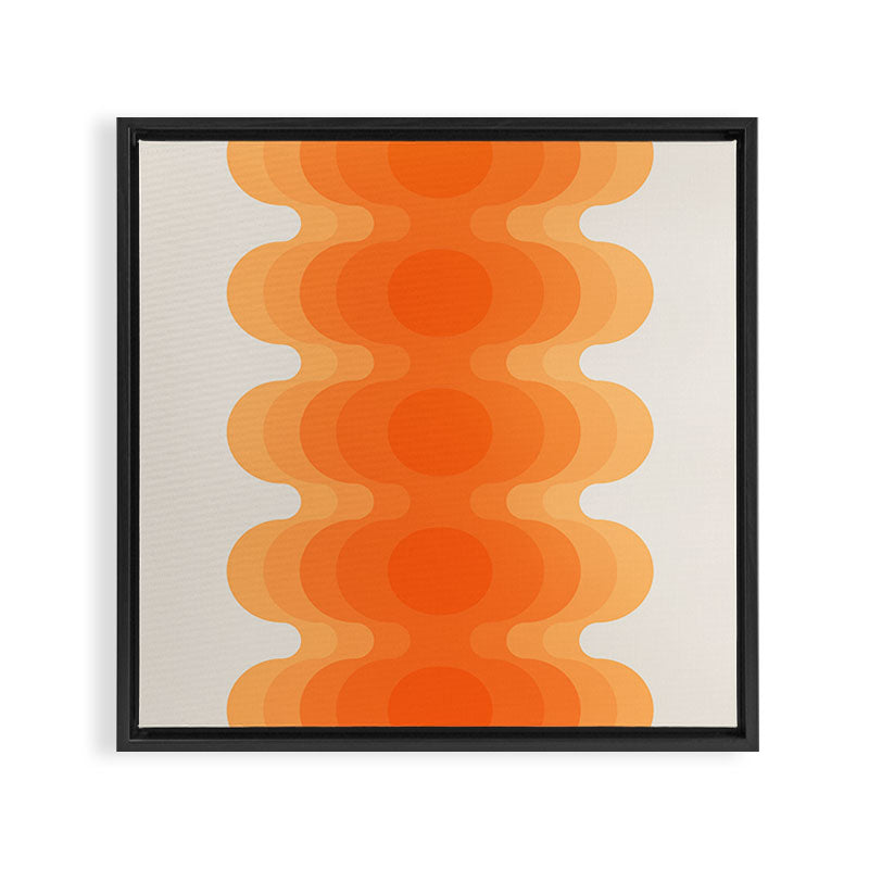 Echoes - Creamsicle Framed Canvas Print Gallery Image 3