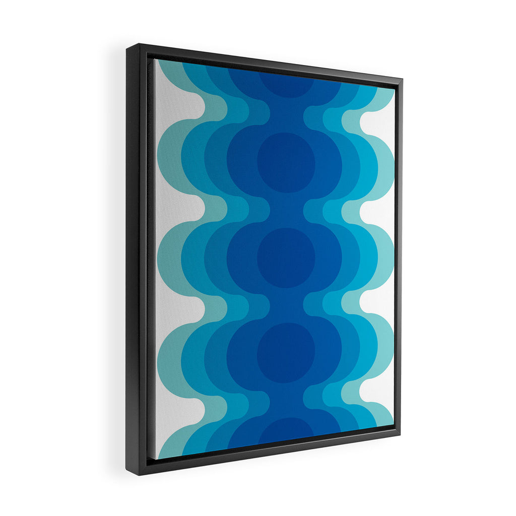 Echoes - Ocean Framed Canvas Print Gallery Image 2
