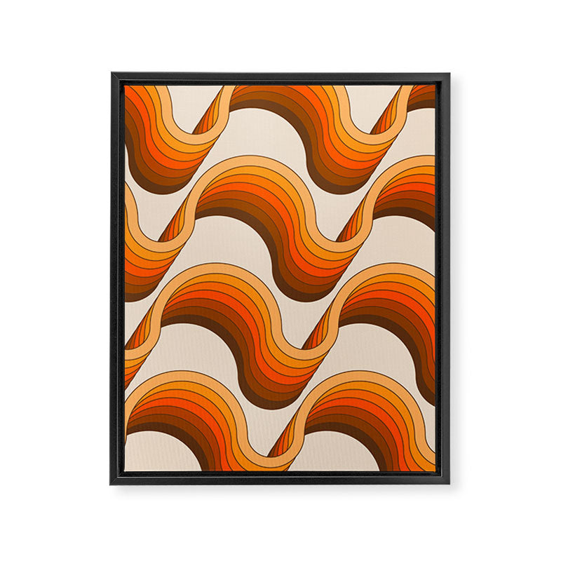 Golden Ribbons Framed Canvas Print Gallery Image 8