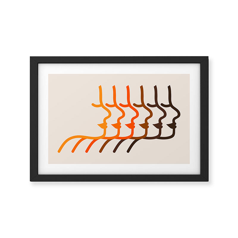Golden Silhouettes Framed Art Print Gallery Image 3