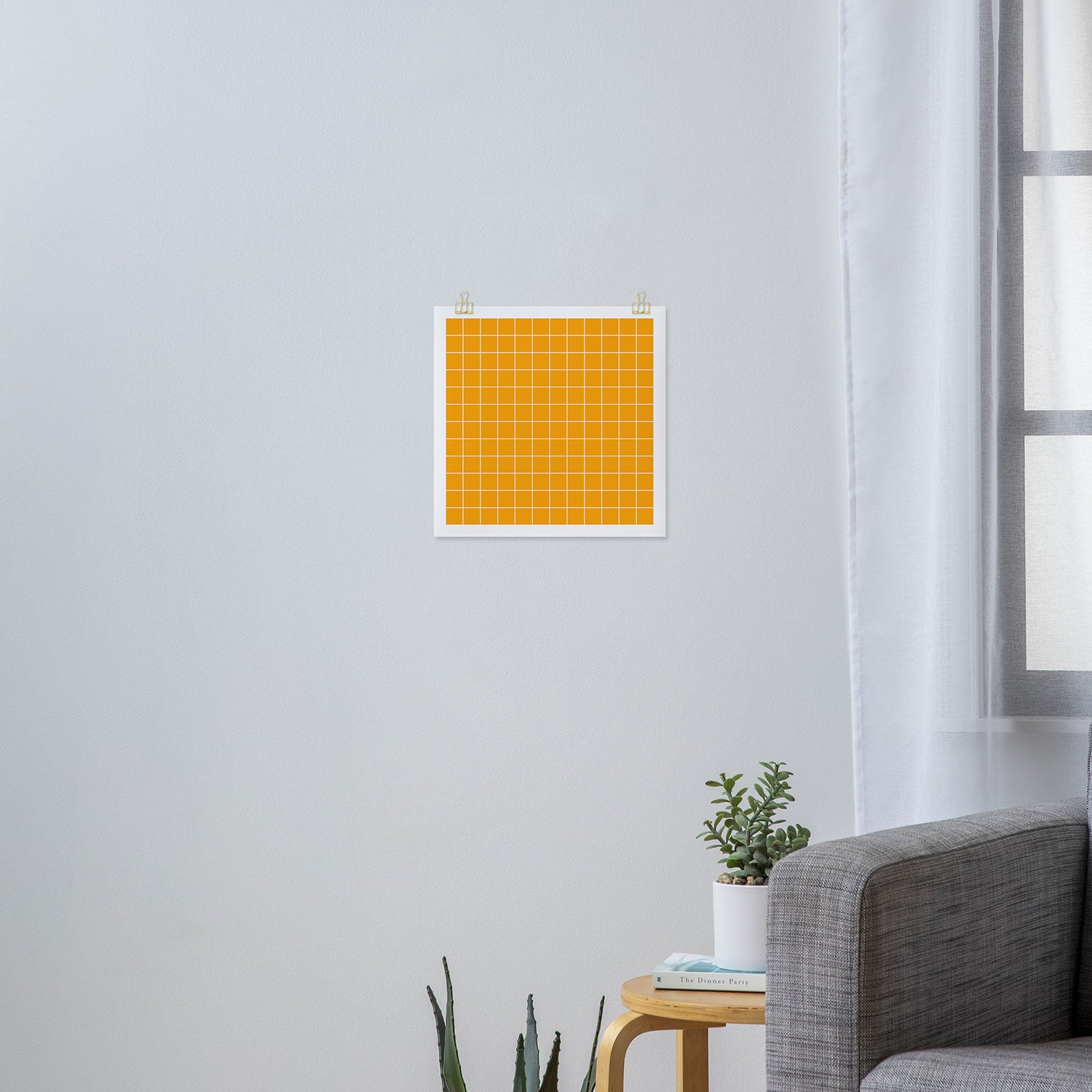 Marigold Grid Art Print Gallery Image 3