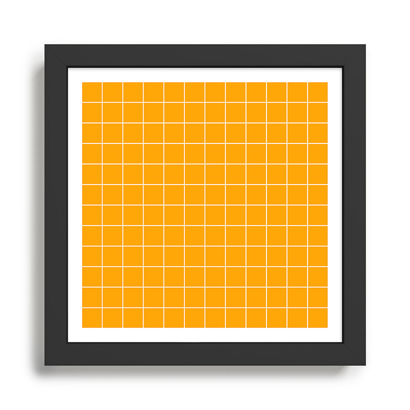 Marigold Grid Framed Art Print Gallery Image 1