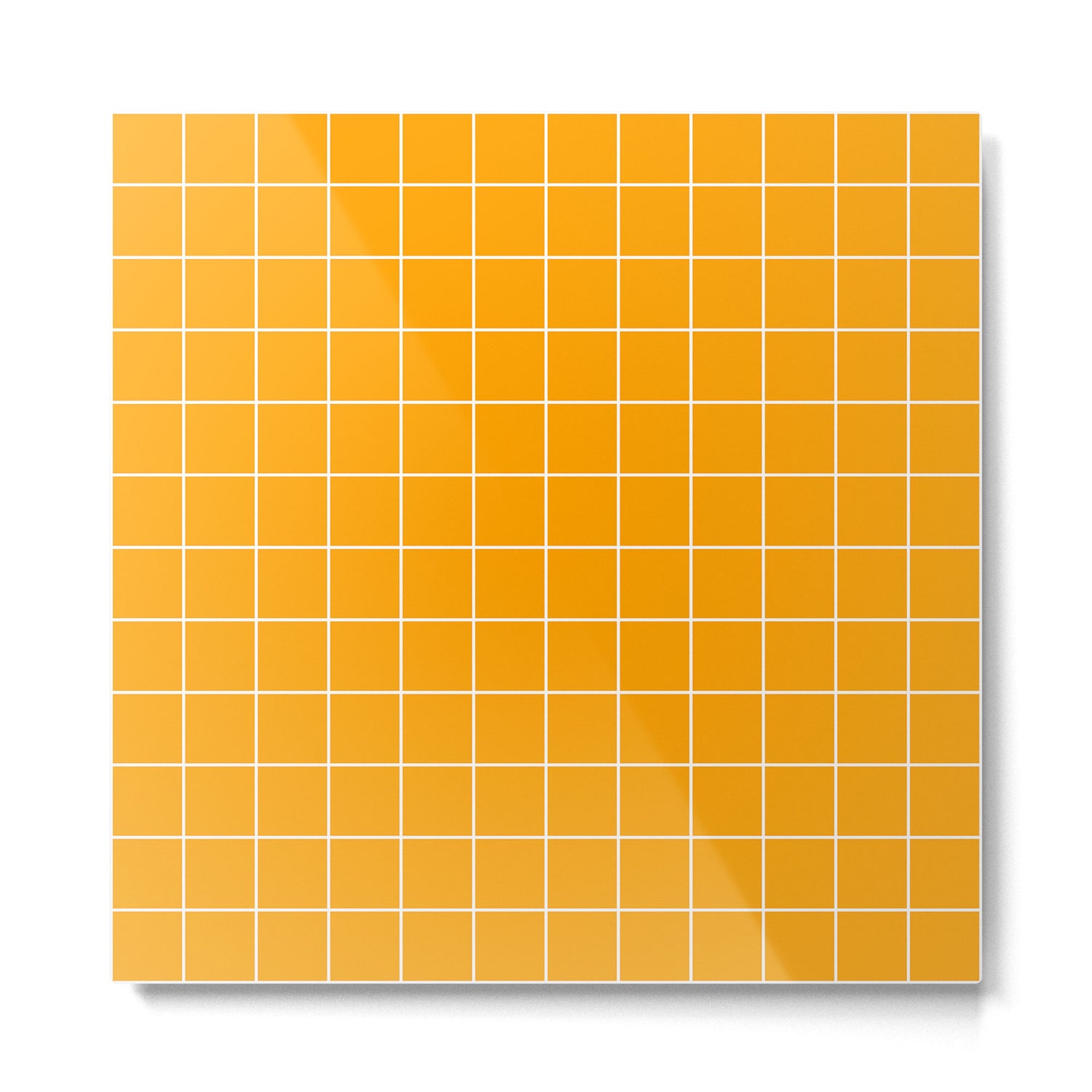 Marigold Grid Metal Print Gallery Image 2