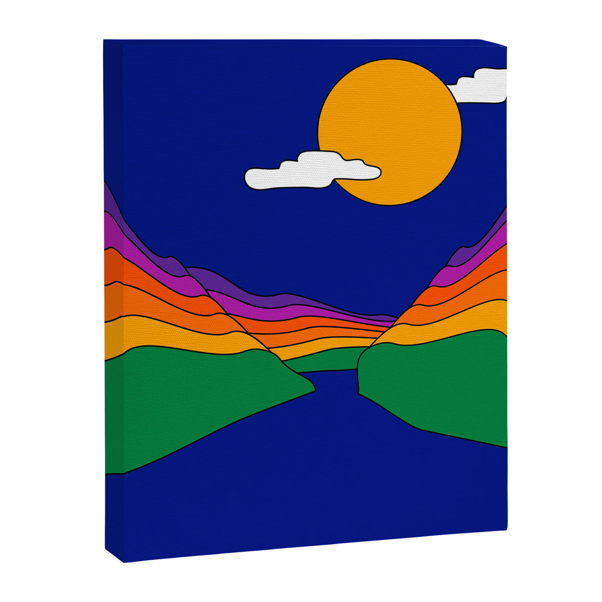 Rainbow Ravine Canvas Print Gallery Image 8