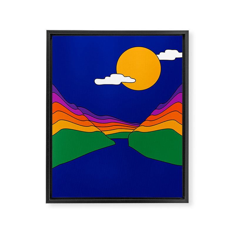 Rainbow Ravine Framed Canvas Print Gallery Image 8