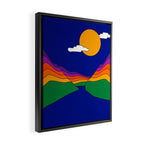 Rainbow Ravine Framed Canvas Print Gallery Image 2