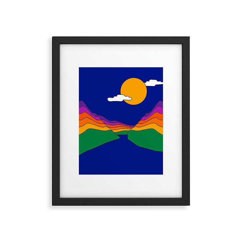 Rainbow Ravine Framed Art Print Gallery Image 4