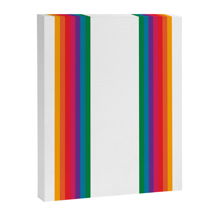 Retro Bright Rainbow - Straight Canvas Print Gallery Image 1