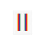 Retro Bright Rainbow - Straight Art Print Gallery Image 1