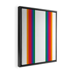 Retro Bright Rainbow - Straight Framed Canvas Print Gallery Image 2