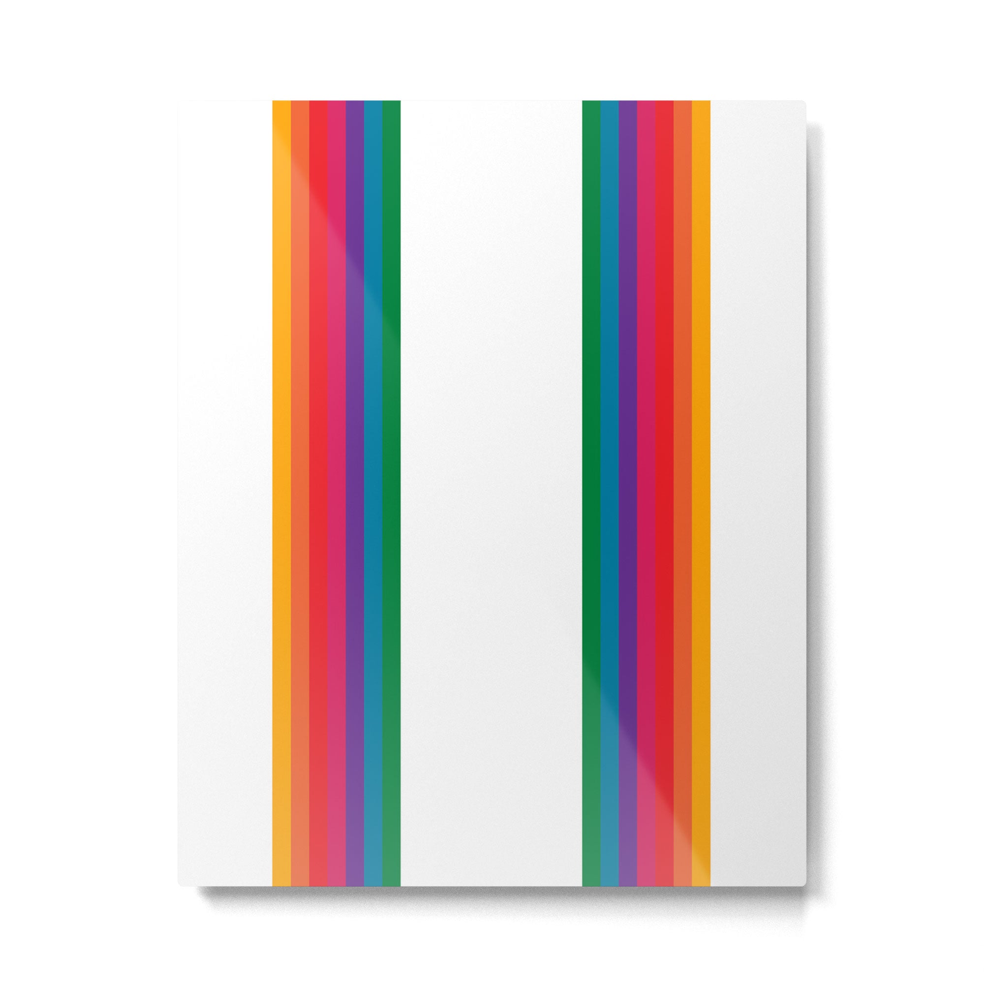 Retro Bright Rainbow - Straight Metal Print Gallery Image 6
