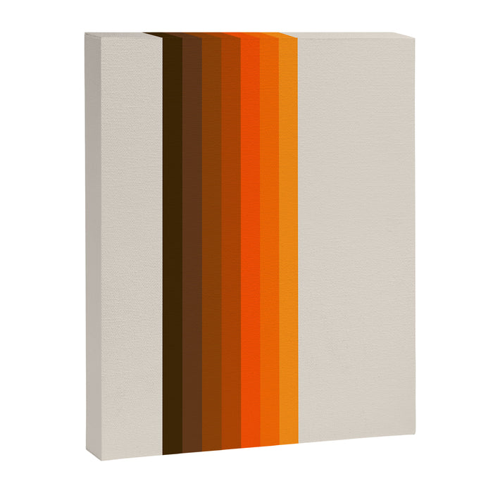 Retro Golden Rainbow - Straight Canvas Print Gallery Image 1