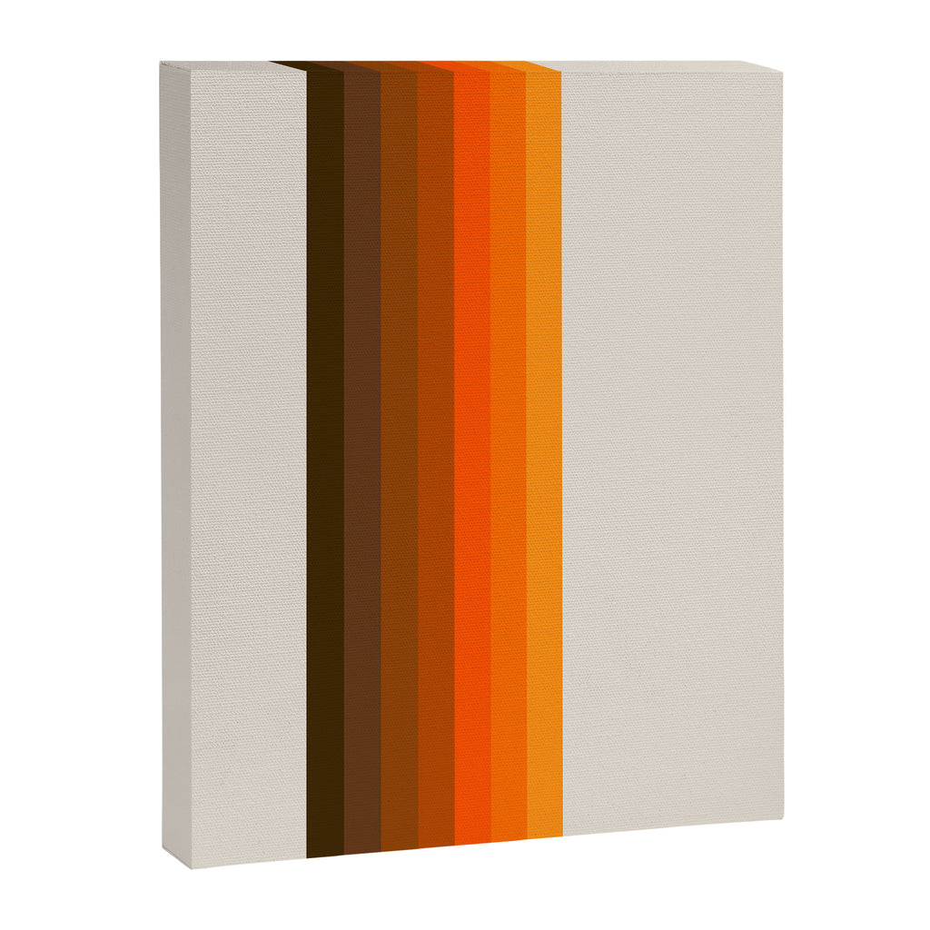 Retro Golden Rainbow - Straight Canvas Print Gallery Image 6