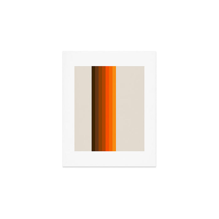 Retro Golden Rainbow - Straight Art Print Gallery Image 1