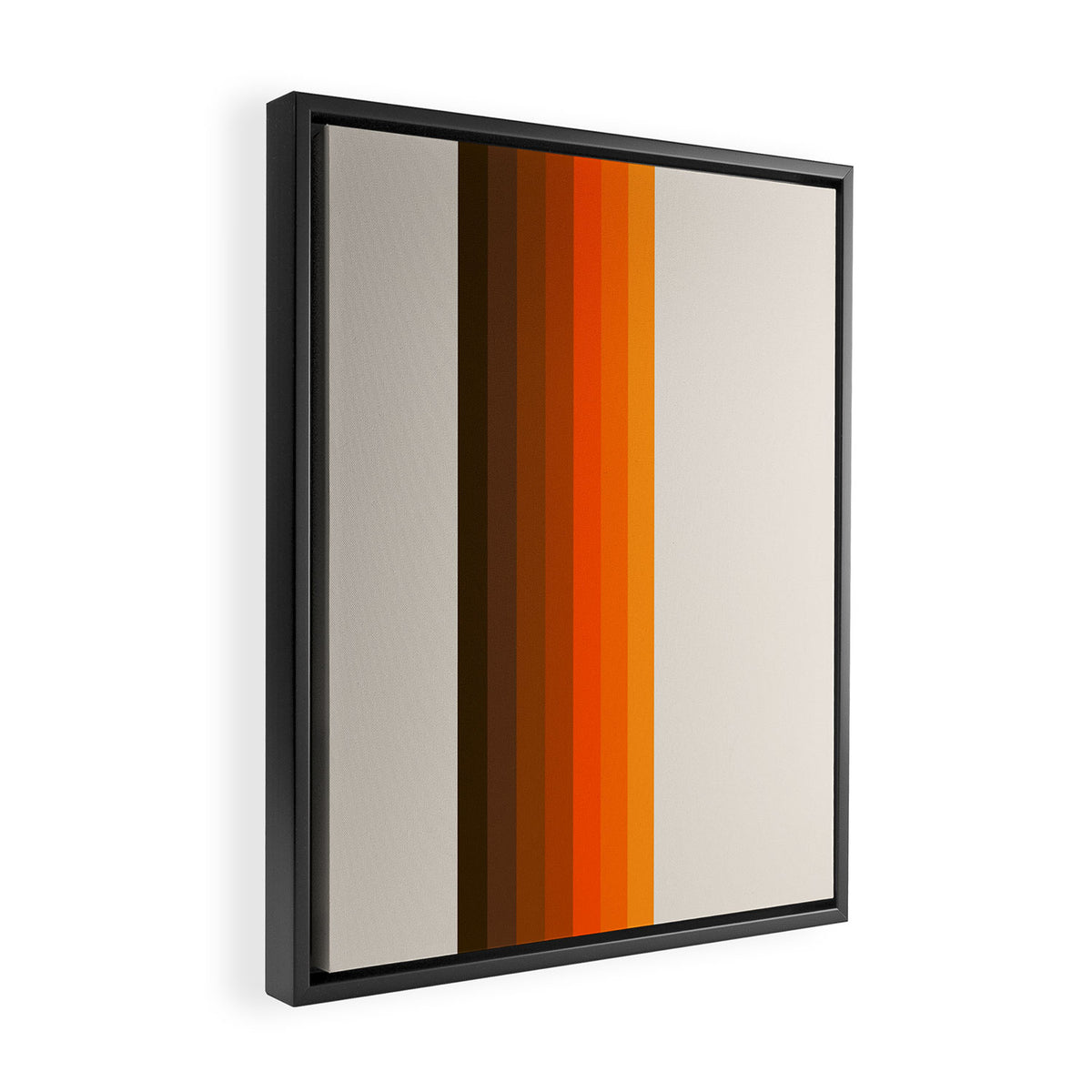 Retro Golden Rainbow - Straight Framed Canvas Print Gallery Image 2