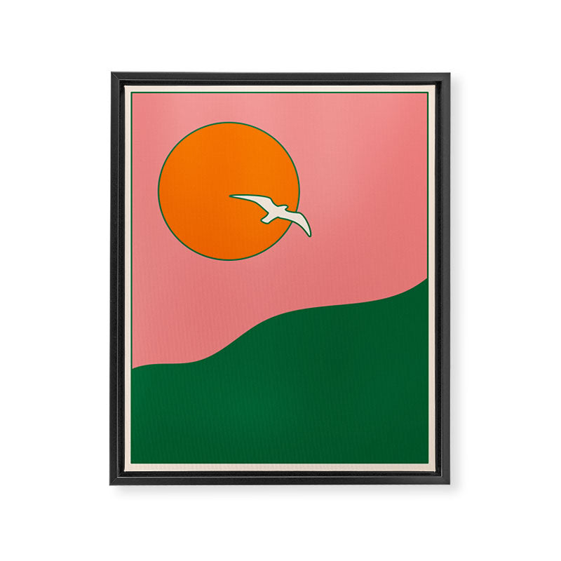 Soar - Pink Framed Canvas Print Gallery Image 6