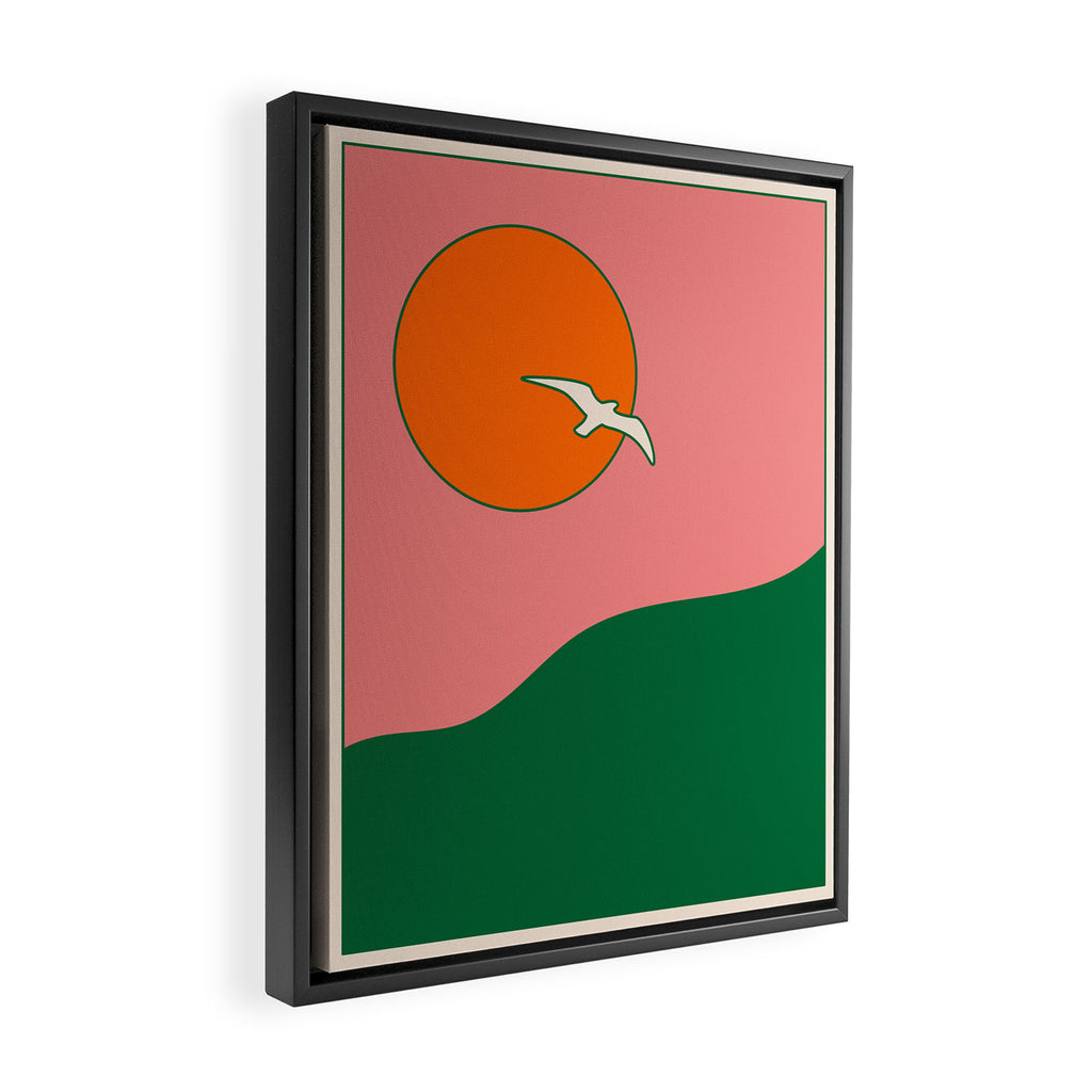 Soar - Pink Framed Canvas Print Gallery Image 2