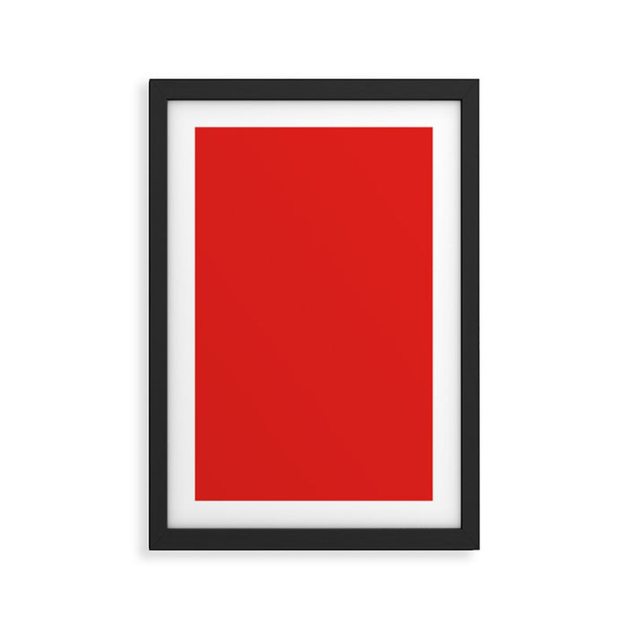 Solid Shades - Cherry Framed Art Print Gallery Image 1