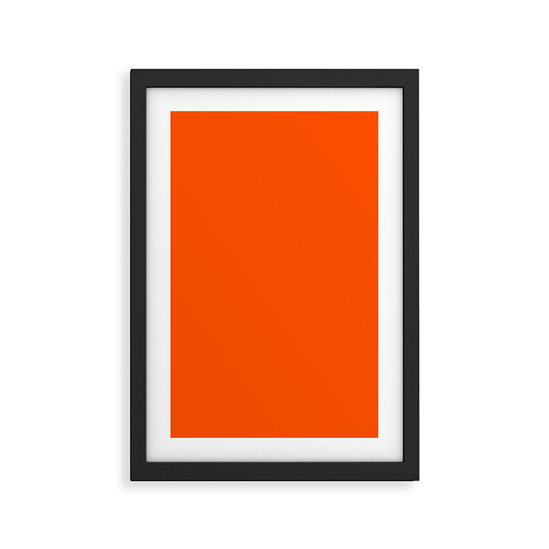 Solid Shades - Flame Framed Art Print Gallery Image 3