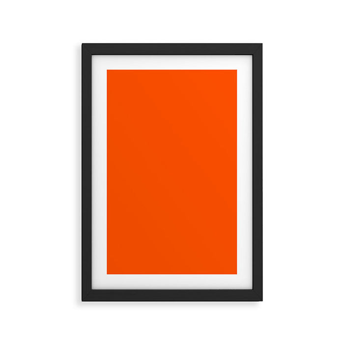 Solid Shades - Flame Framed Art Print Gallery Image 1