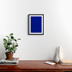 Solid Shades - Indigo Framed Art Print Gallery Image 2