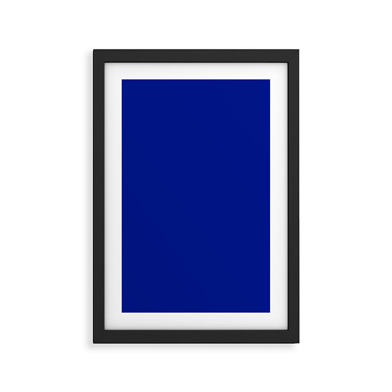 Solid Shades - Indigo Framed Art Print Gallery Image 3