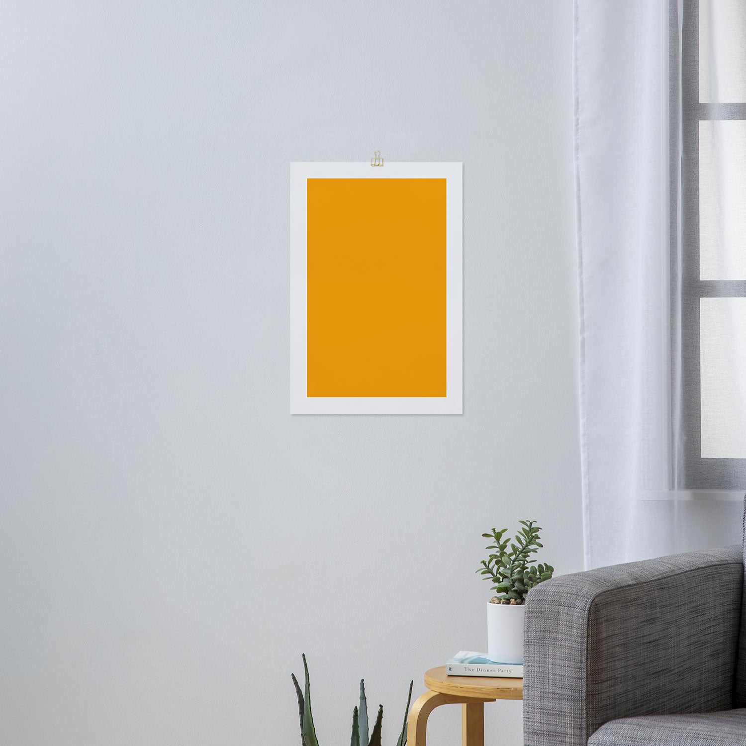 Solid Shades - Marigold Art Print Gallery Image 3