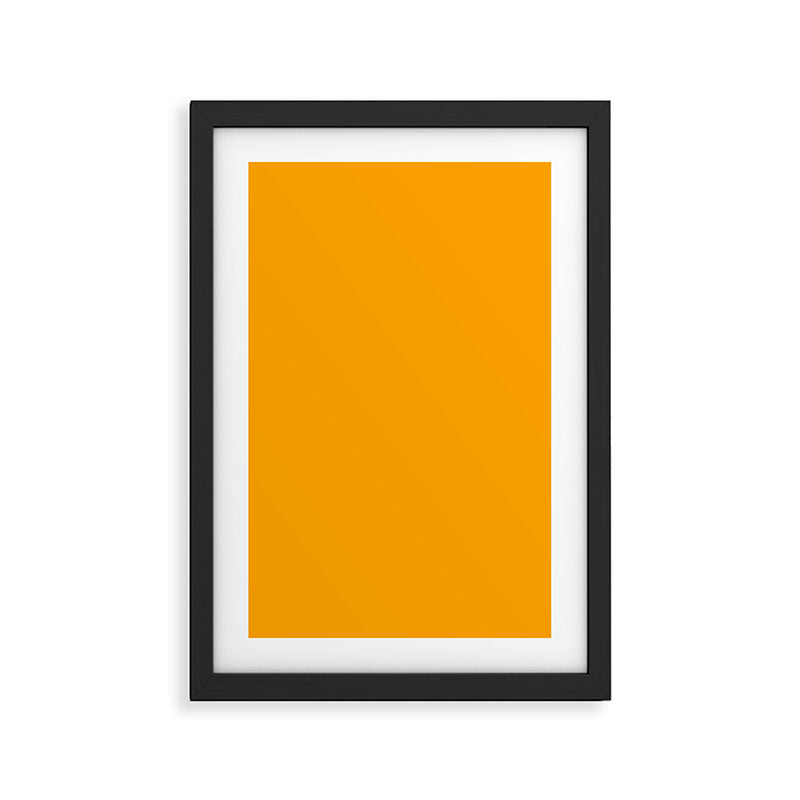 Solid Shades - Marigold Framed Art Print Gallery Image 3