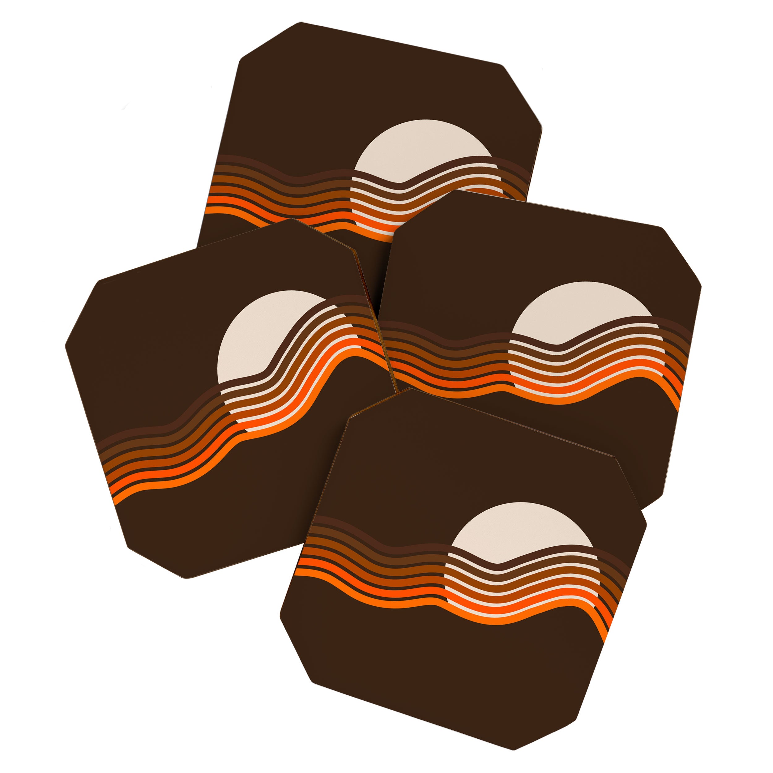 Sundown Stripes Coaster Gallery Image 1