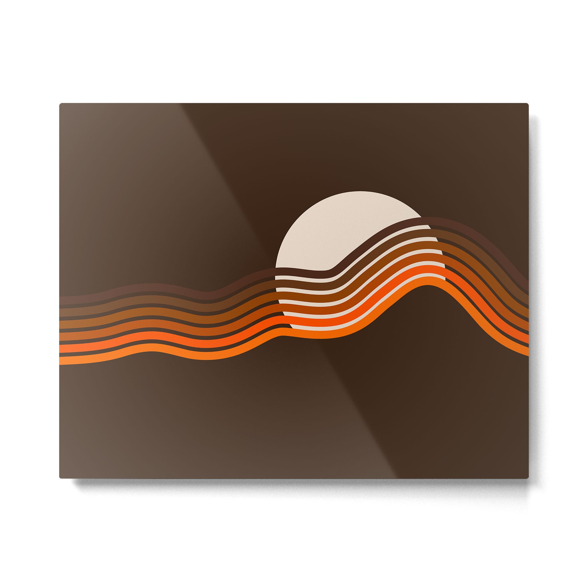 Sundown Stripes Metal Print Gallery Image 4