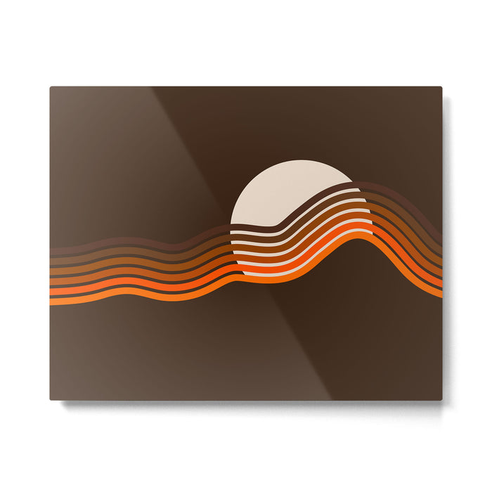 Sundown Stripes Metal Print Gallery Image 1