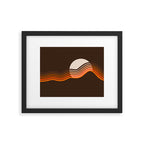 Sundown Stripes Framed Art Print Gallery Image 5
