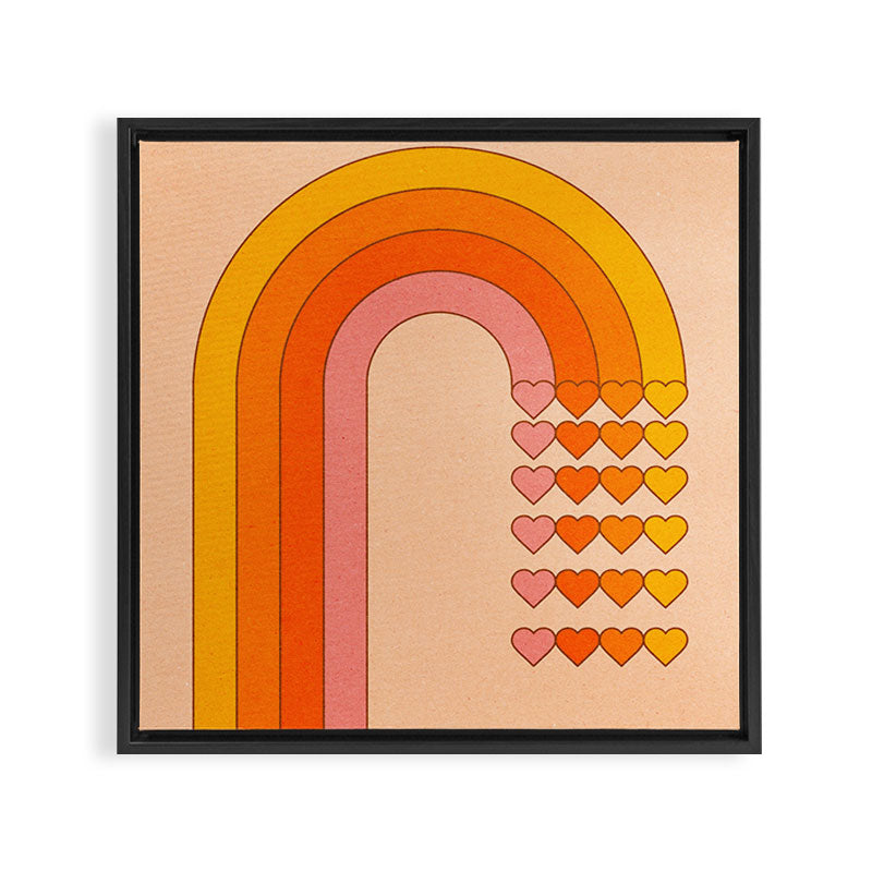 Sweetheart Rainbow Framed Canvas Print Gallery Image 3