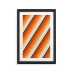 Tan Candy Stripe Framed Art Print Gallery Image 3
