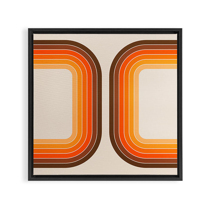Tan Tunnel Framed Canvas Print Gallery Image 1