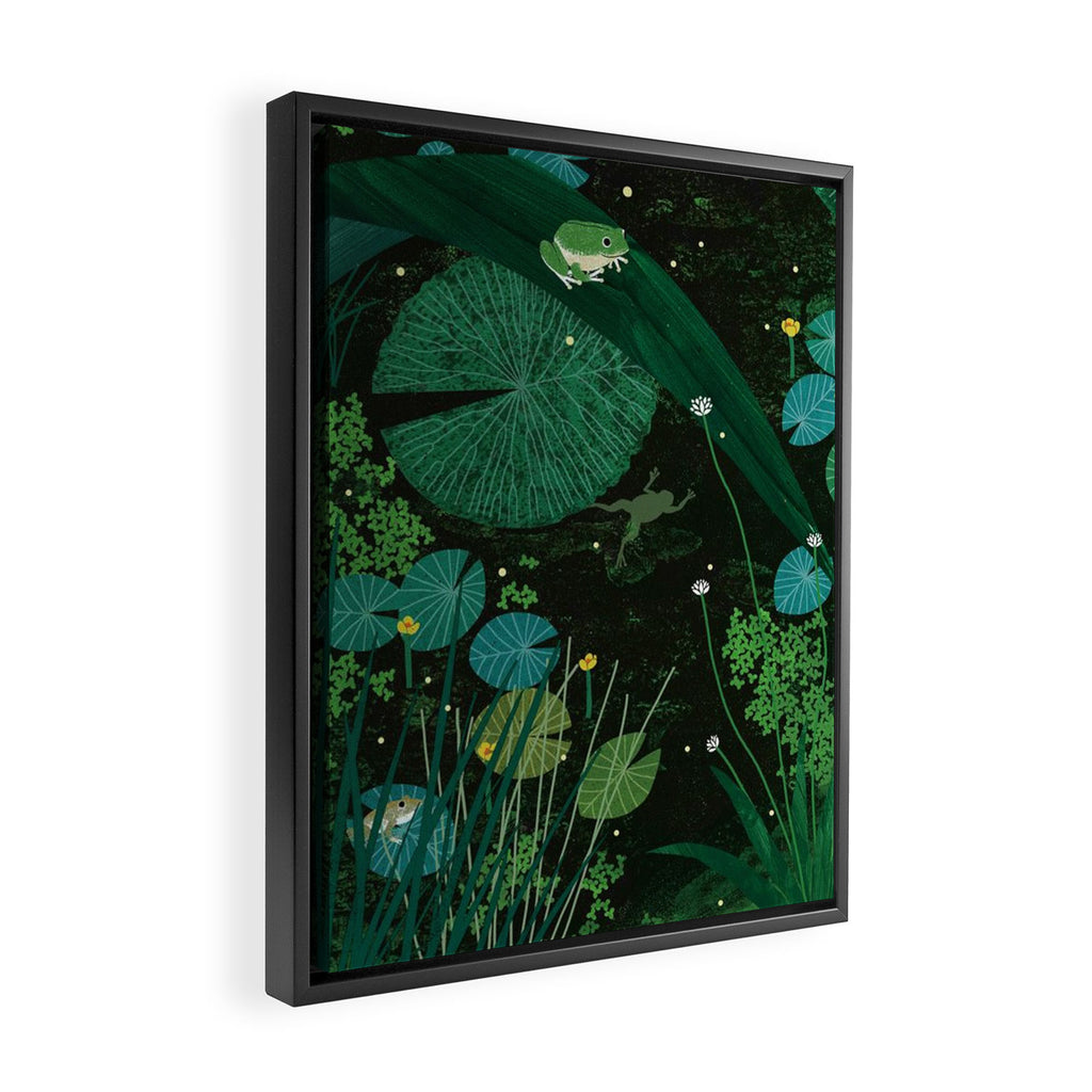 Frog Pond Framed Canvas Print Gallery Image 2