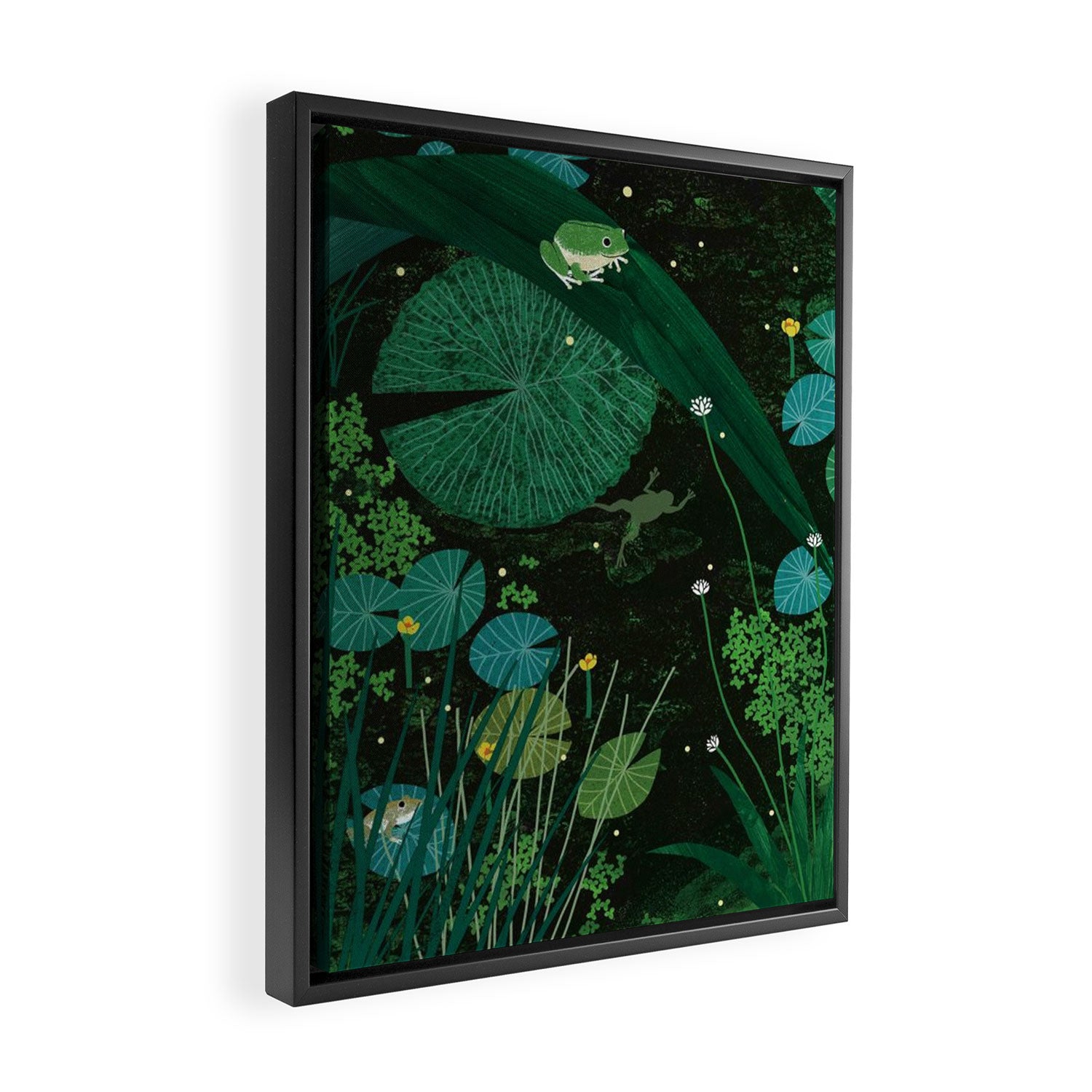 Frog Pond Framed Canvas Print Gallery Image 2