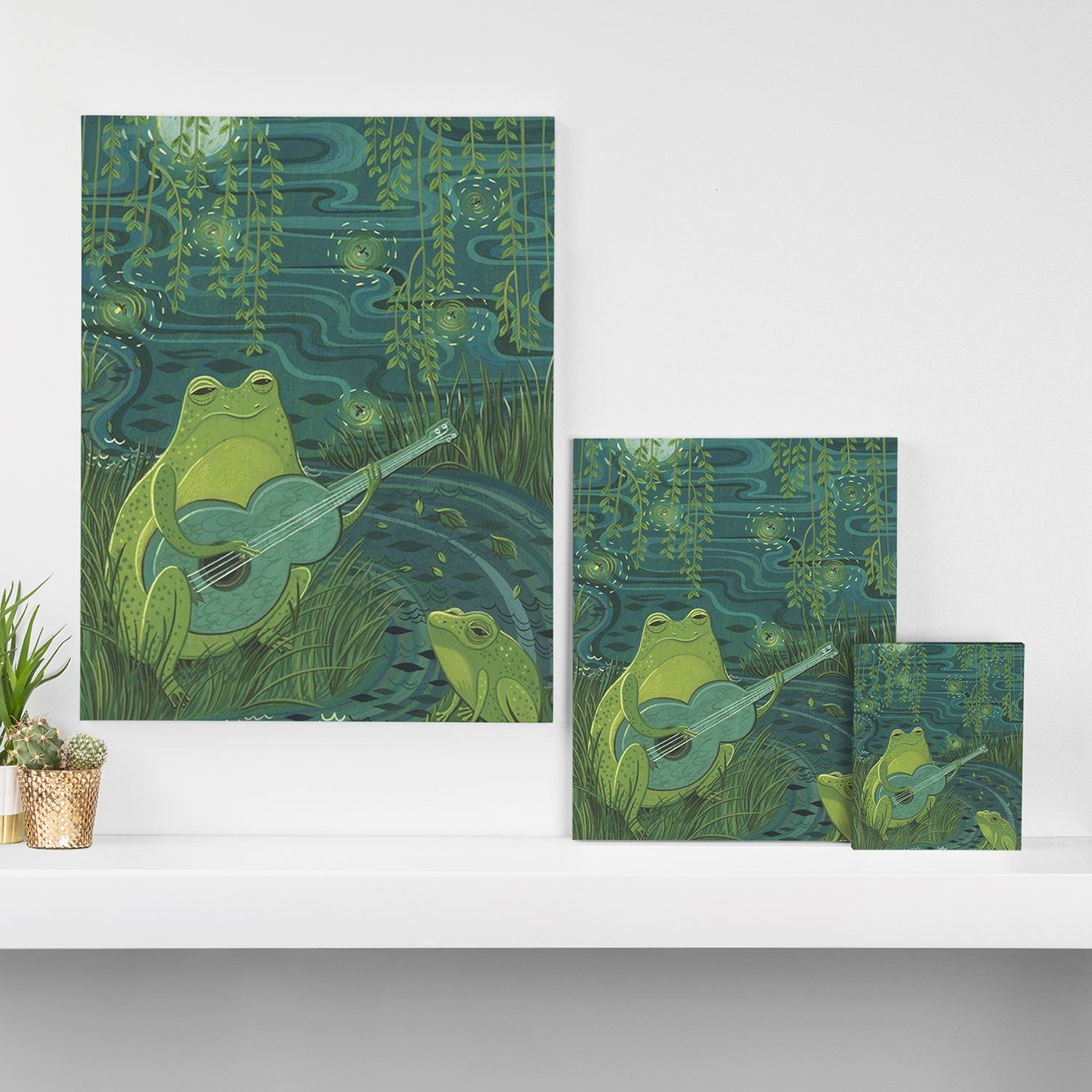 Serenade Of A Frog Canvas Print Gallery Image 3