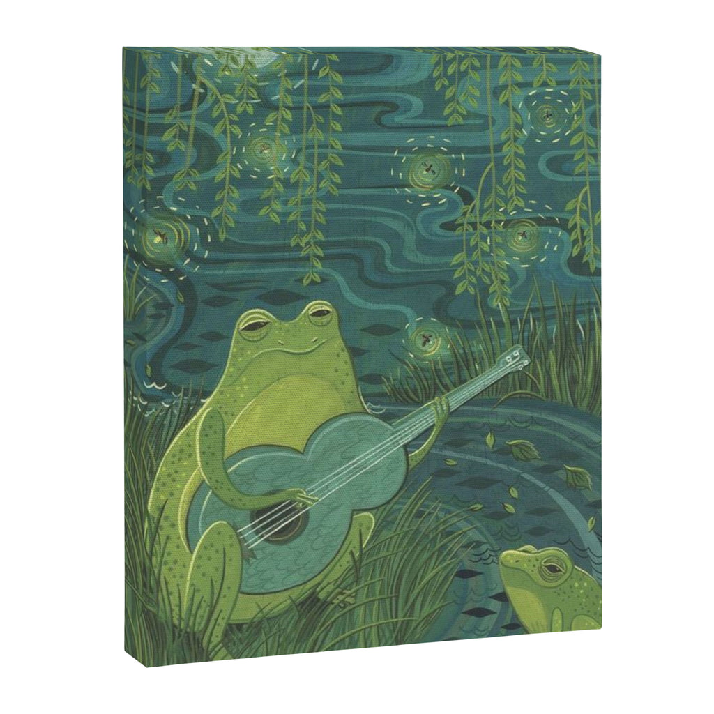 Serenade Of A Frog Canvas Print Gallery Image 1